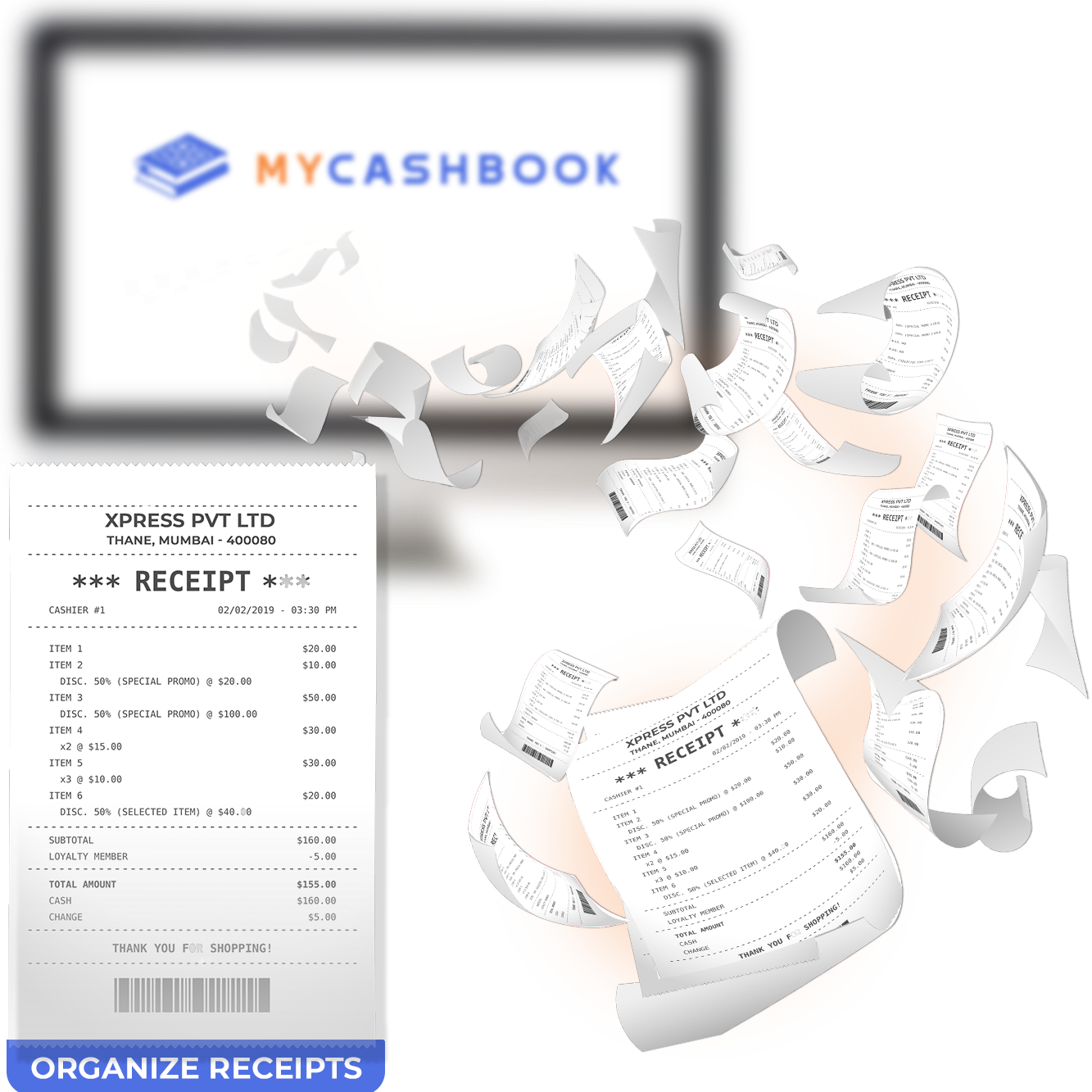 Receipt Management GST Billing Software